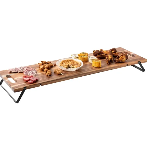 CASA Acacia Lux Tabla Para Servir Negro, Natural