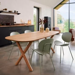 CASA Acacia Mesa De Comedor Con Patas En X