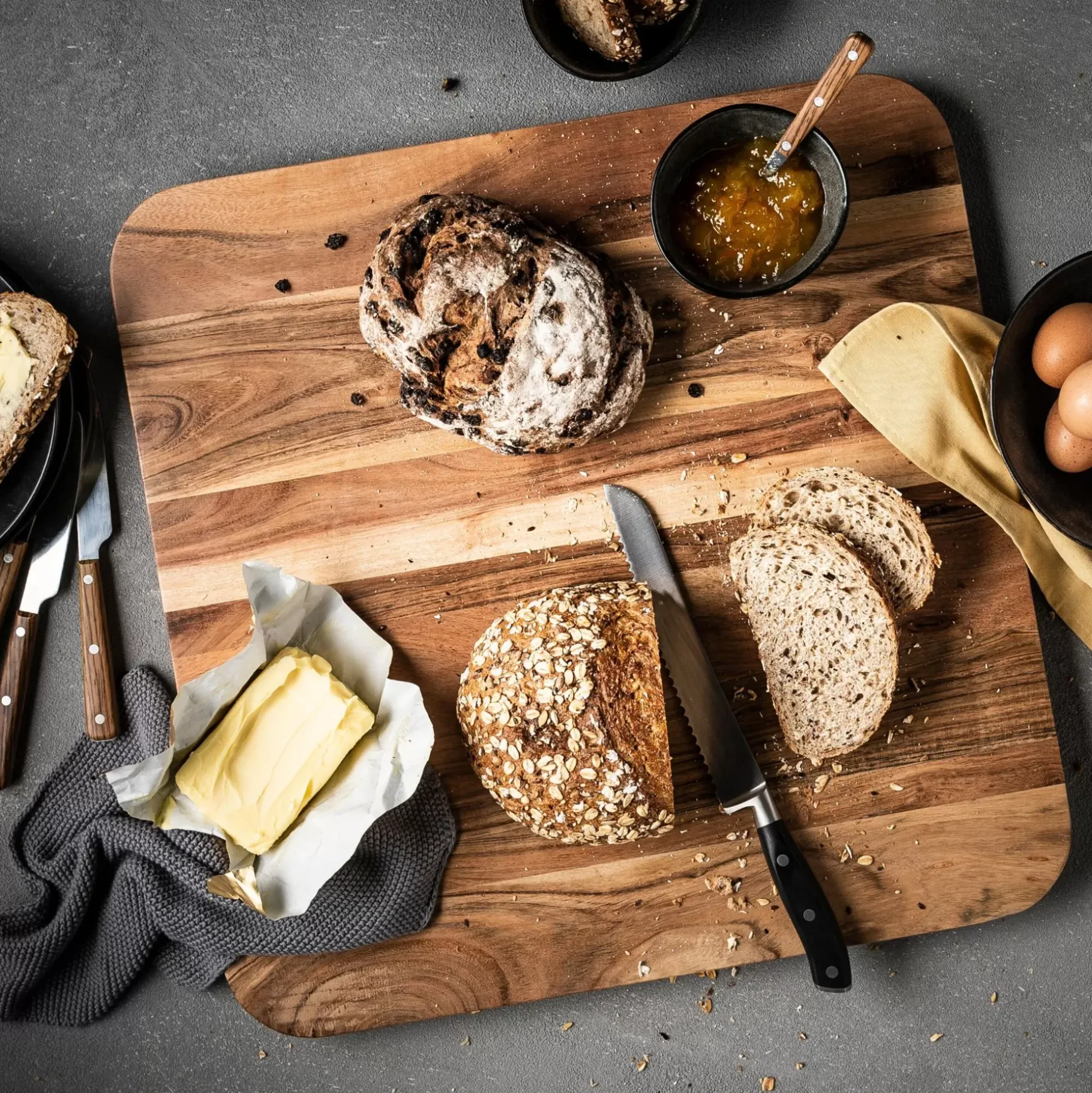 CASA Acacia Tabla Para Cortar Xl Natural