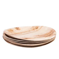 CASA Areca Leaf Platos Juego De 6 Natural