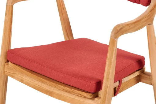 CASA August Cojin De Asiento Rojo