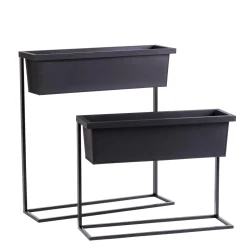 CASA Balco Caja Para Plantas Negro