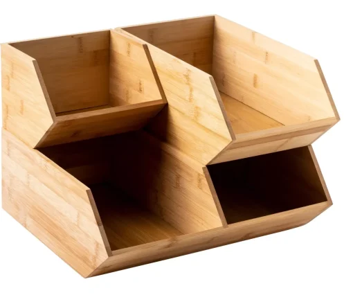 CASA Bamboo Organizador Apilable Natural