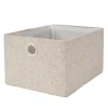 CASA Basic Boucle Cesta De Almacenaje Off White/Sand