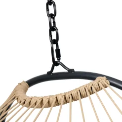 CASA Bazai Silla Colgante Con Soporte Negro
