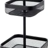 CASA Black Lunar Cesta Cuadrada De 2 Piezas Negro