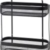 CASA Black Lunar Cesta Ovalada De 2 Piezas Negro