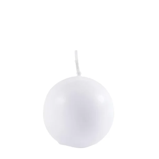 CASA Bola Vela Esferica Blanco