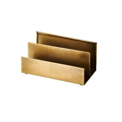 CASA Brass Soporte Para Cartas 2 Compart. Bronceado