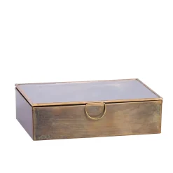 CASA Brush Caja De Almacenaje Dorado