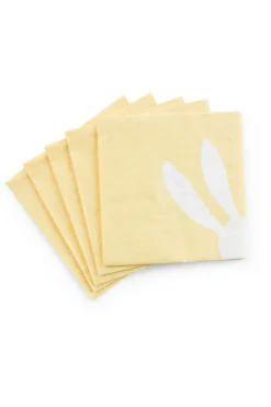 CASA Bunny Paquete De 20 Servilletas Amarillo