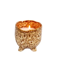 CASA Ceramic Vela En Maceta Marron