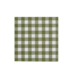 CASA Check Green Paquete De 20 Servilletas Verde