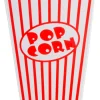 CASA Cinema Vaso De Palomitas Juego De 8 Blanco, Rojo