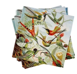 CASA Colibri Paquete De 20 Servilletas Multicolor