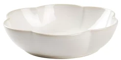 CASA Dahlia Flower Plato Hondo Blanco