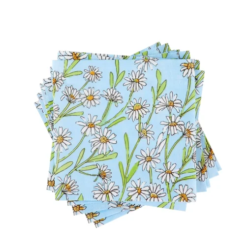 CASA Daisies Paquete De 20 Servilletas Varios Colores