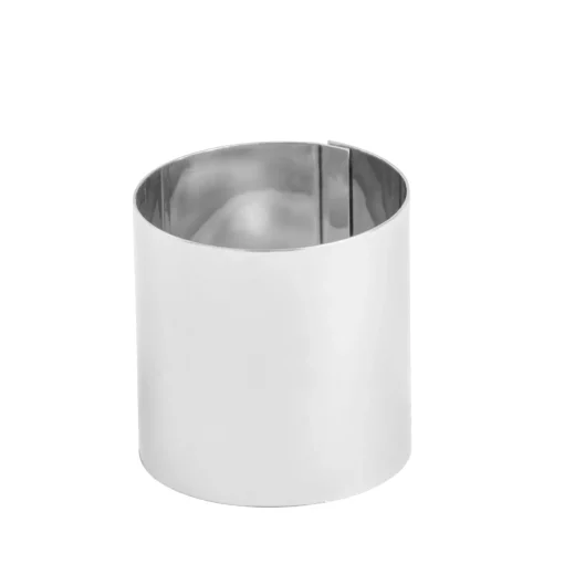 CASA Damier Anillo Para Tarta Juego De 4 Plateado