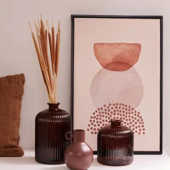 CASA Daroca Florero Marron Oscuro