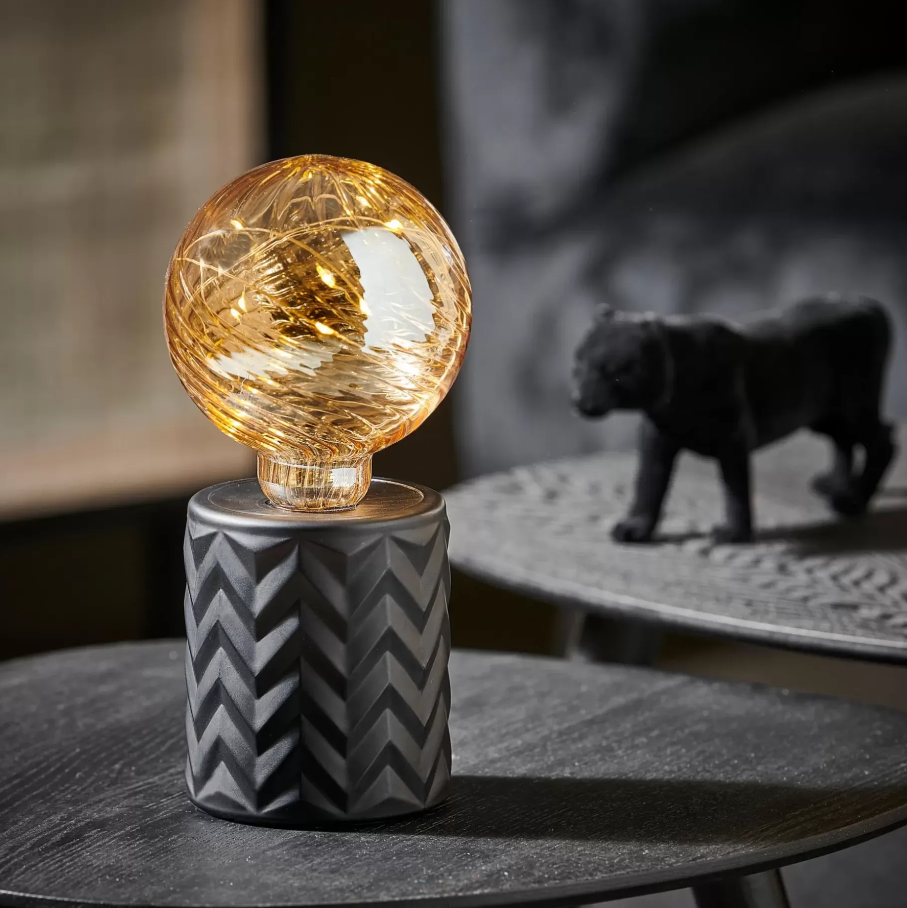 CASA Eden Lampara Decorativa Negro