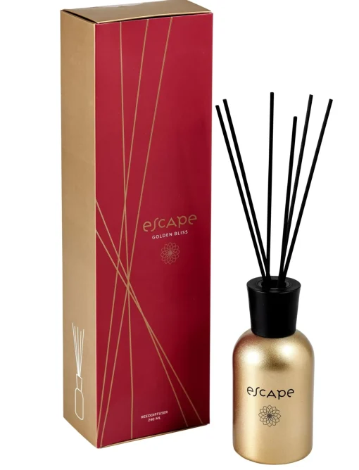 CASA Escape Golden Bliss Aceite Perfumado Dorado, Burdeos