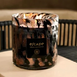 CASA Escape Indian Inspiration Vela Perfumada Xl Negro, Cobrizo, Multicolor