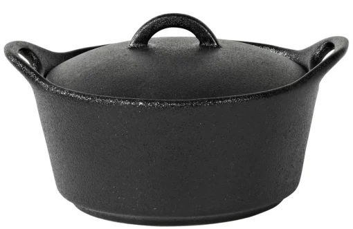 CASA Fero Cazuela Para Horno Con Tapa Negro