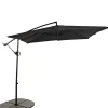 CASA Fiji Parasol Colgante Sin Pie Negro