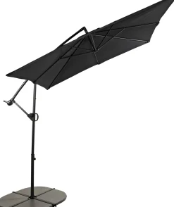 CASA Fiji Parasol Colgante Sin Pie Negro
