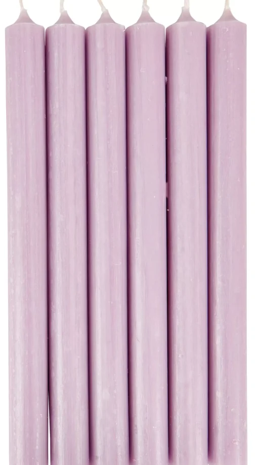CASA Fina Velas Juego De 6 Morado Claro