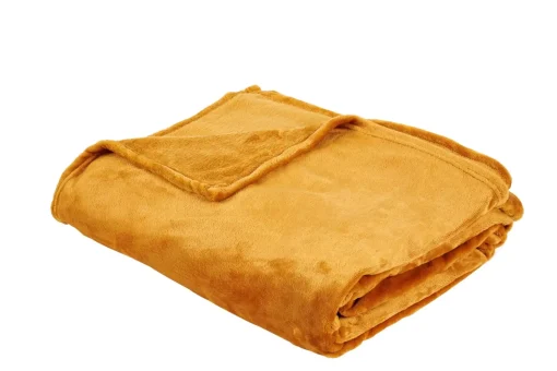 CASA Flanella Manta Amarillo Oscuro