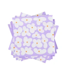 CASA Fleurs Lila Paquete De 20 Servilletas Varios Colores