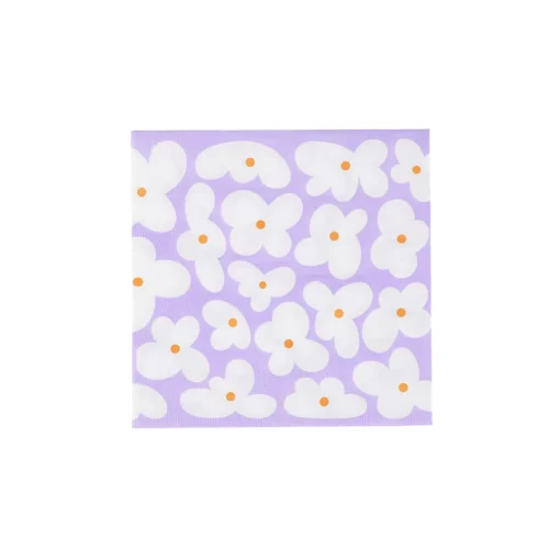CASA Fleurs Lila Paquete De 20 Servilletas Varios Colores
