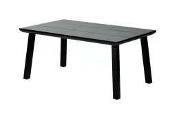 CASA Formax Mesa De Jardín Con Patas Negro