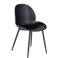 CASA Freya Silla De Comedor Negro