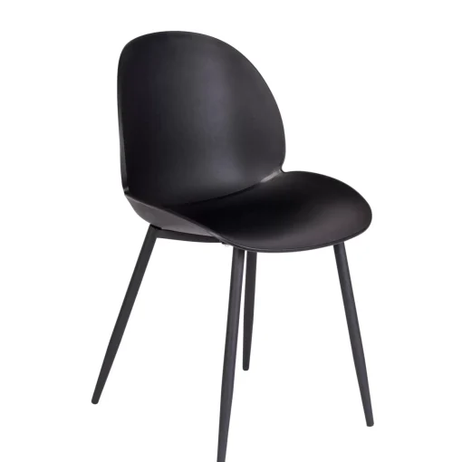 CASA Freya Silla De Comedor Negro