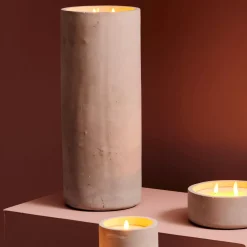 CASA Fuego Vela Led Solar Gris Claro
