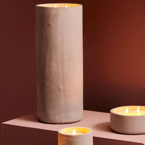 CASA Fuego Vela Led Solar Gris Claro