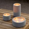 CASA Fuego Vela Led Solar Gris Claro