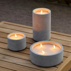 CASA Fuego Vela Led Solar Gris Claro
