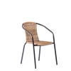 CASA Gerona Silla Apilable Negro, Natural