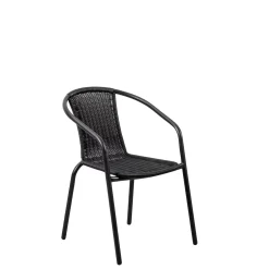 CASA Gerona Silla Apilable Negro