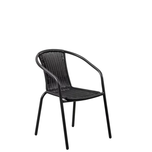 CASA Gerona Silla Apilable Negro