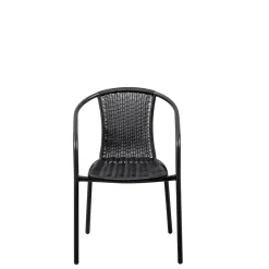 CASA Gerona Silla Apilable Negro