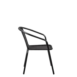 CASA Gerona Silla Apilable Negro