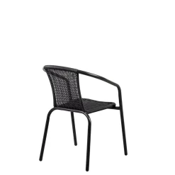 CASA Gerona Silla Apilable Negro