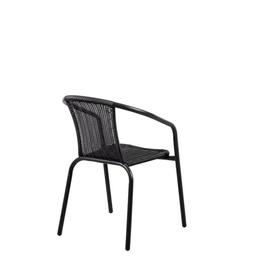 CASA Gerona Silla Apilable Negro