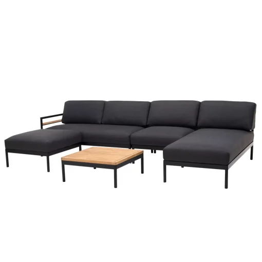 CASA Hanna Tumbona Lounge Negro
