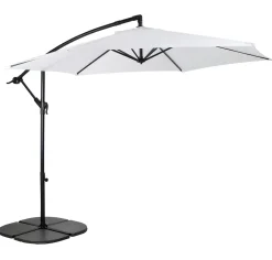 CASA Hawai Parasol Colgante Sin Pie Blanco