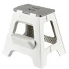 CASA Jasmin Taburete Plegable Deluxe Xl Gris Claro